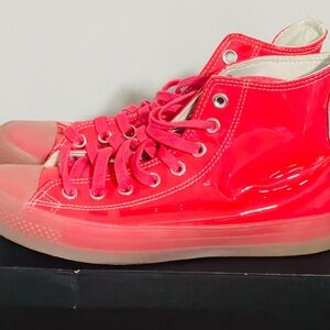 Converse Hi Glossy DEEP CORAL PINK Sneakers Women’s 9/ Men’s 7